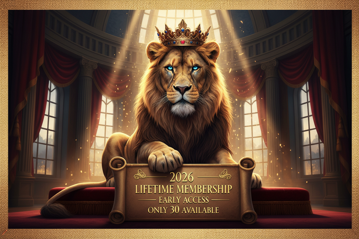 2026 Lion Crown Lifetime Membership Banner