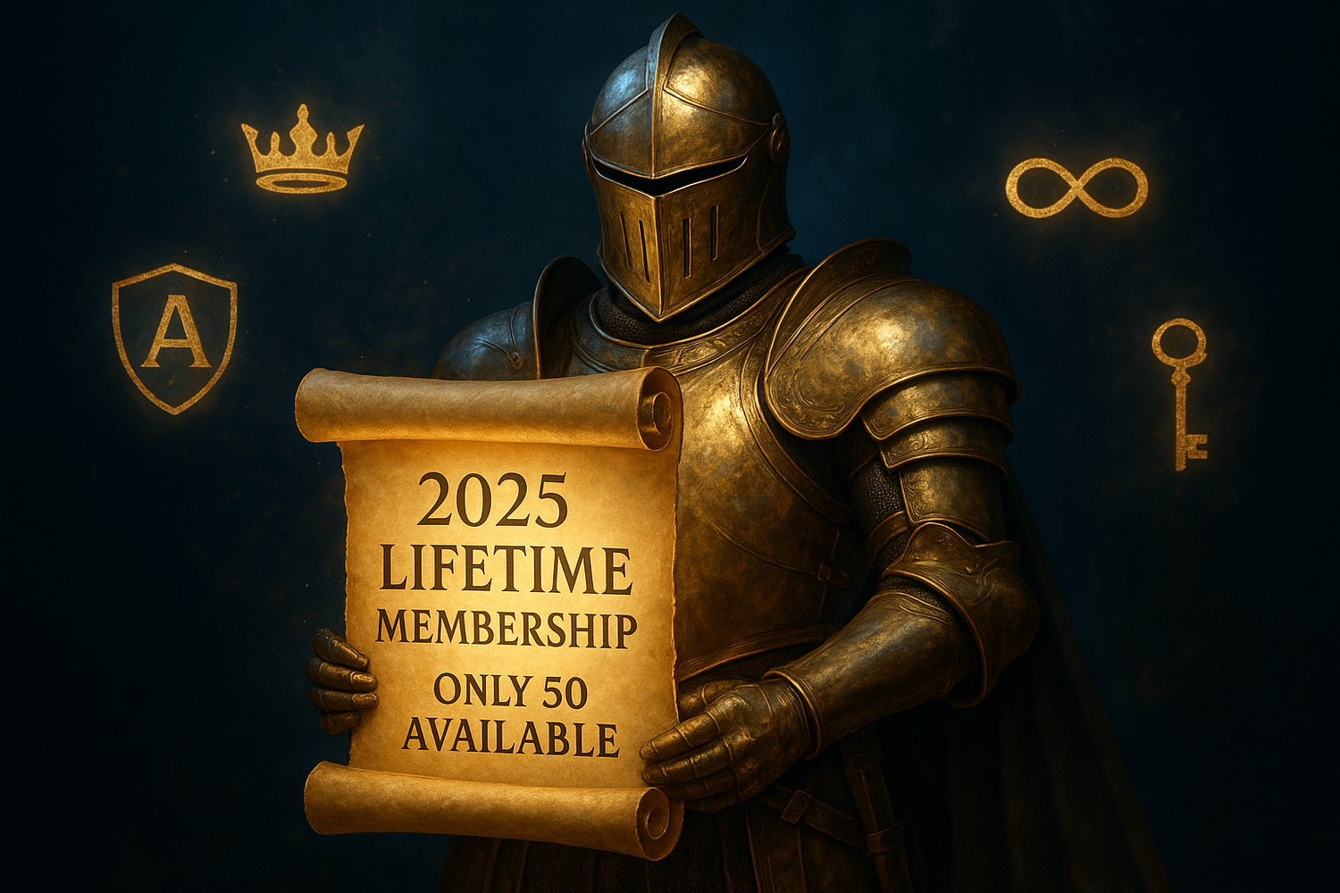Advertan Knight with 2025 Scroll
