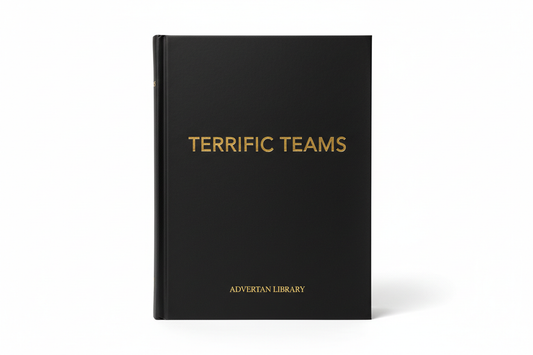 Black book white background with just the title and advertan library on the cover